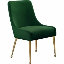 Brand new 🥰 Meridian Furniture Owen 19.5"H Velvet Dining Chair In Green (Set Of 2) ✨ -Cheap Office Chairs Store 1979989 2 L
