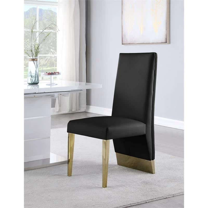 Cheap ✔️ Meridian Furniture Porsha Modern 19"H Dining Chair In Black (Set Of 2) 🥰 5 Cheap ✔️ Meridian Furniture Porsha Modern 19"H Dining Chair In Black (Set Of 2) 🥰 - Image 3