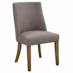 Best Pirce 😍 Alpine Furniture Kensington Set Of 2 Parson Dining Chairs In Dark Grey 🤩