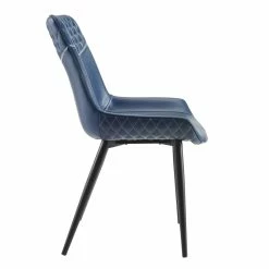 Discount ❤️ Linon Mabry Upholstered Set Of Two Dining Chairs In Blue 🎁 -Cheap Office Chairs Store 1984803 1 L