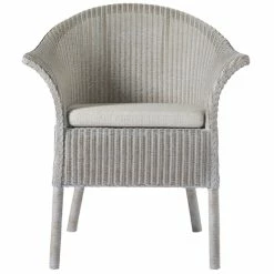 Flash Sale 🎉 Coastal Living Escape Bar Harbor Woven Rattan Dining And Accent Chair In Sandpiper Gray Finish ❤️