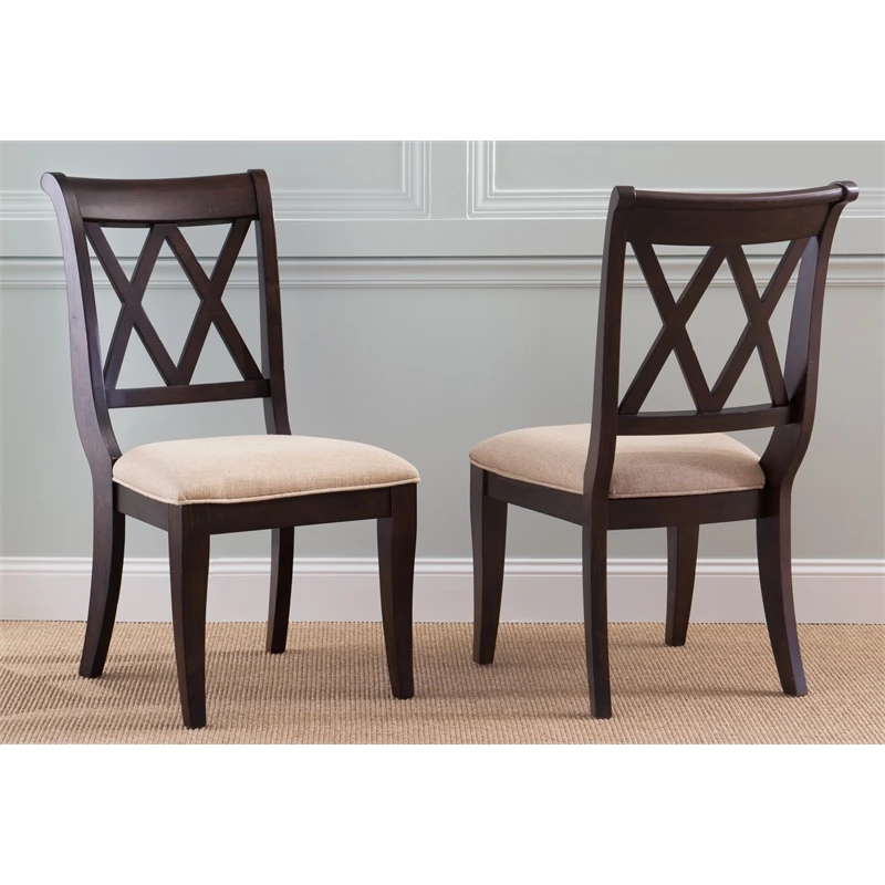 Budget 🎉 Legacy Classic Furniture Legacy Classic Thatcher X Back Side Chair (set Of 2) In Amber Brown Wood ⭐ 9 Budget 🎉 Legacy Classic Furniture Legacy Classic Thatcher X Back Side Chair (set Of 2) In Amber Brown Wood ⭐ - Image 7