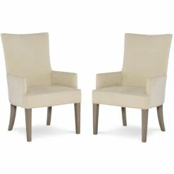 Discount 🛒 Legacy Classic Furniture Legacy Highline Light Beige Upholstered Host Chair (set Of 2) In Greige Wood 🎉