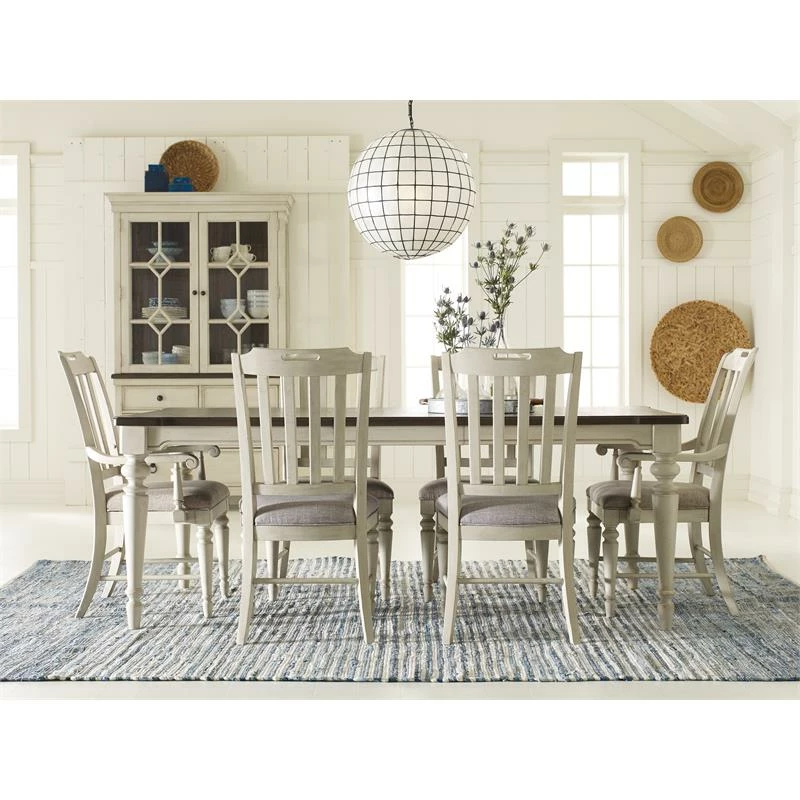 Hot Sale ❤️ Legacy Classic Furniture Legacy Classic Brookhaven Slat Back Arm Chair (set Of 2)Vintage Linen Color Wood 🥰 5 Hot Sale ❤️ Legacy Classic Furniture Legacy Classic Brookhaven Slat Back Arm Chair (set Of 2)Vintage Linen Color Wood 🥰 - Image 3