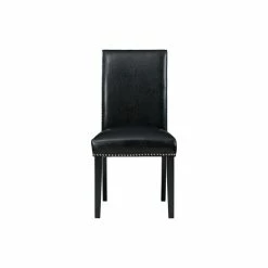 Coupon 🛒 Picket House Furnishings Pia Faux Leather Side Chair Set In Black 🛒 -Cheap Office Chairs Store 1990074 2 L