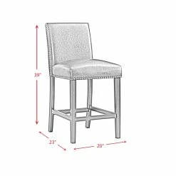 Buy 👍 Picket House Furnishings Pia Faux Leather Counter Height Side Chair Set In Black 🌟 25 Buy 👍 Picket House Furnishings Pia Faux Leather Counter Height Side Chair Set In Black 🌟 -Cheap Office Chairs Store 1990077 11 L