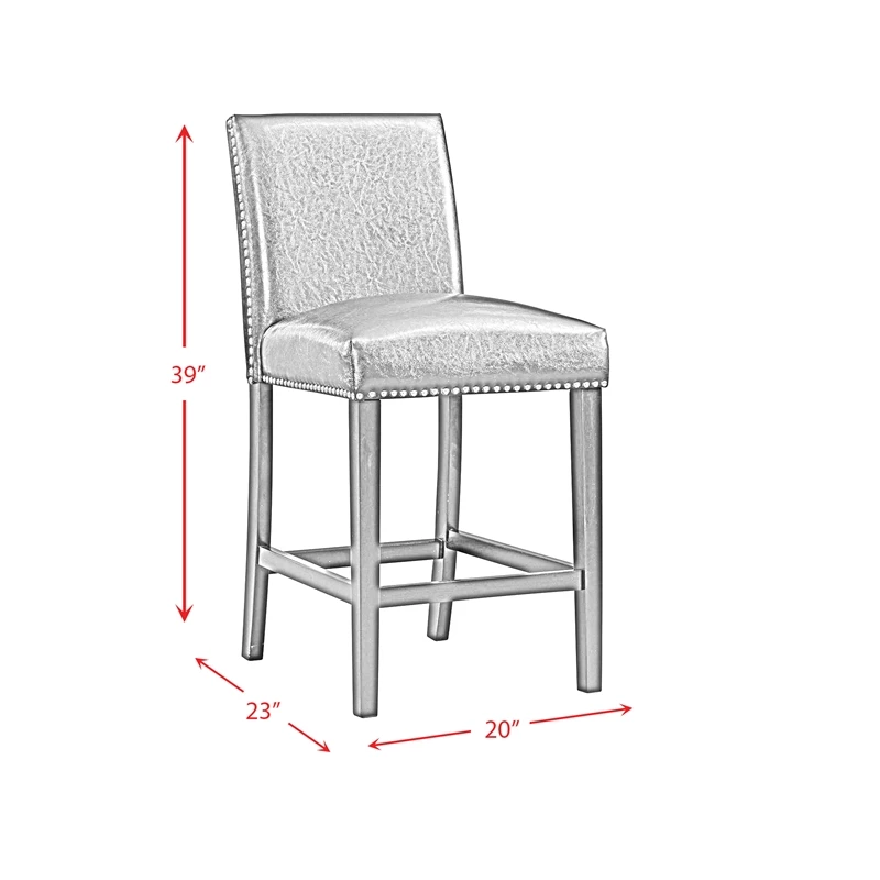 Buy 👍 Picket House Furnishings Pia Faux Leather Counter Height Side Chair Set In Black 🌟 14 Buy 👍 Picket House Furnishings Pia Faux Leather Counter Height Side Chair Set In Black 🌟 - Image 12