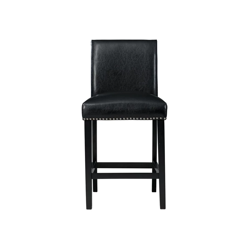 Buy 👍 Picket House Furnishings Pia Faux Leather Counter Height Side Chair Set In Black 🌟 5 Buy 👍 Picket House Furnishings Pia Faux Leather Counter Height Side Chair Set In Black 🌟 - Image 3