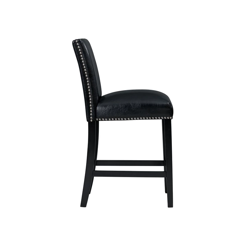 Buy 👍 Picket House Furnishings Pia Faux Leather Counter Height Side Chair Set In Black 🌟 6 Buy 👍 Picket House Furnishings Pia Faux Leather Counter Height Side Chair Set In Black 🌟 - Image 4