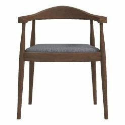 Hot Sale 🛒 Ashcroft Eva Mid-Century Modern Fabric Dining Chair In Gray 😉