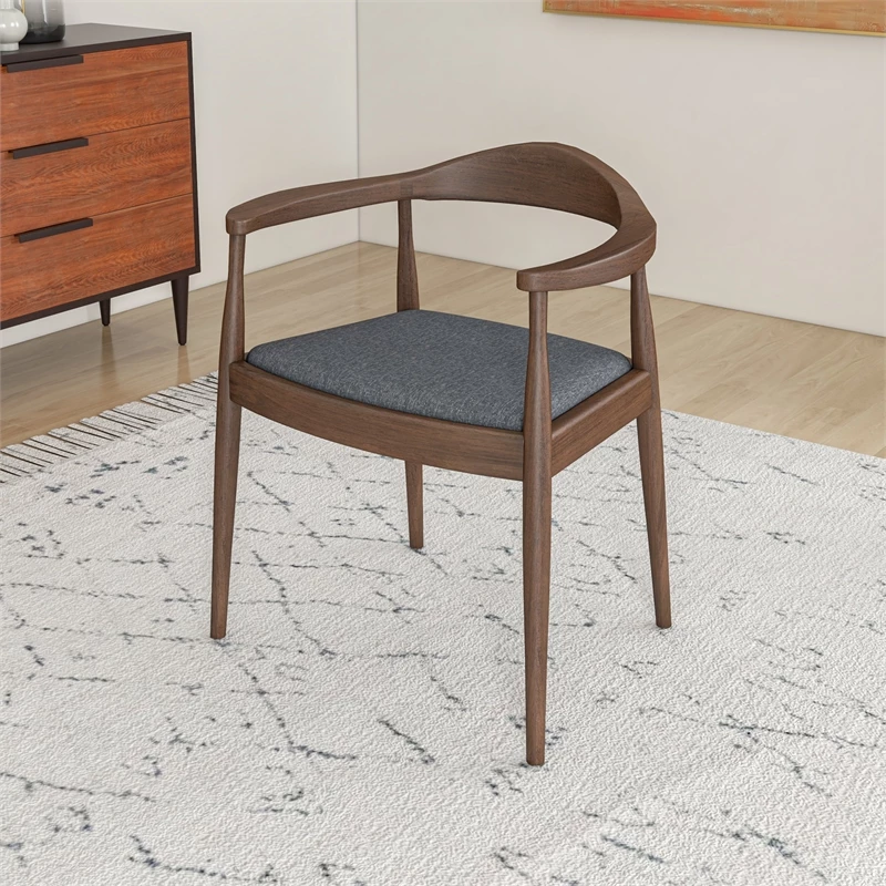 Hot Sale ๐ Ashcroft Eva Mid-Century Modern Fabric Dining Chair In Gray ๐ 4 Hot Sale ๐ Ashcroft Eva Mid-Century Modern Fabric Dining Chair In Gray ๐ - Image 2