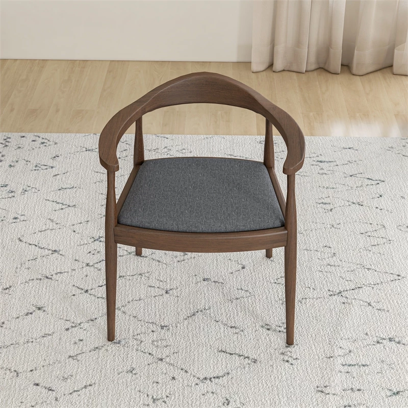 Hot Sale ๐ Ashcroft Eva Mid-Century Modern Fabric Dining Chair In Gray ๐ 7 Hot Sale ๐ Ashcroft Eva Mid-Century Modern Fabric Dining Chair In Gray ๐ - Image 5