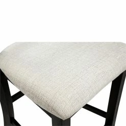 Hot Sale 😀 Furniture Of America Toals Wood Ladder Back Counter Chair In Black (Set Of 2) ⭐ -Cheap Office Chairs Store 1992960 5 L