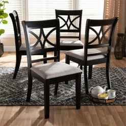 Top 10 👍 Baxton Studio Clarke Gray Upholstered And Espresso Wood 4-Piece Dining Chair Set 🎉 13 Top 10 👍 Baxton Studio Clarke Gray Upholstered And Espresso Wood 4-Piece Dining Chair Set 🎉 -Cheap Office Chairs Store 1993408 4 L