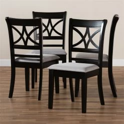 Top 10 👍 Baxton Studio Clarke Gray Upholstered And Espresso Wood 4-Piece Dining Chair Set 🎉 14 Top 10 👍 Baxton Studio Clarke Gray Upholstered And Espresso Wood 4-Piece Dining Chair Set 🎉 -Cheap Office Chairs Store 1993408 5 L