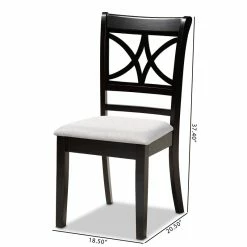 Top 10 👍 Baxton Studio Clarke Gray Upholstered And Espresso Wood 4-Piece Dining Chair Set 🎉 15 Top 10 👍 Baxton Studio Clarke Gray Upholstered And Espresso Wood 4-Piece Dining Chair Set 🎉 -Cheap Office Chairs Store 1993408 6 L