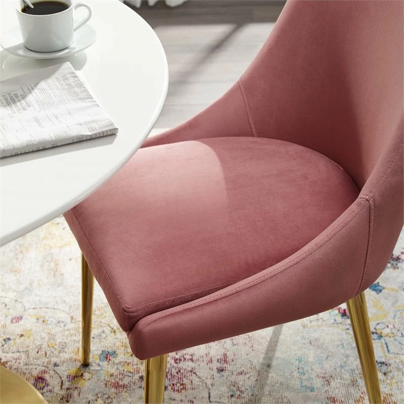 Cheapest 💯 Modway Viscount Modern Velvet Accent Dining Chair In Dusty Rose 👍 9 Cheapest 💯 Modway Viscount Modern Velvet Accent Dining Chair In Dusty Rose 👍 - Image 7