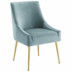 Top 10 ๐ฅ Modway Discern Upholstered Velvet Dining Chair In Light Blue โค๏ธ