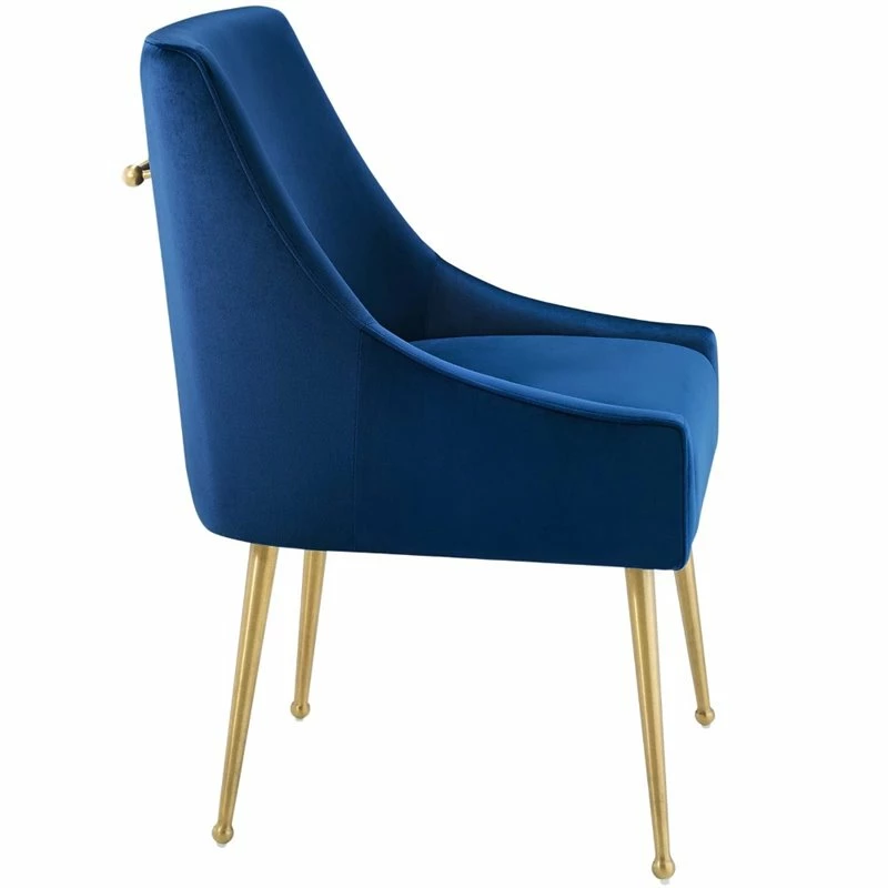 Discount 🥰 Modway Discern Upholstered Velvet Dining Chair In Navy 🛒 5 Discount 🥰 Modway Discern Upholstered Velvet Dining Chair In Navy 🛒 - Image 3
