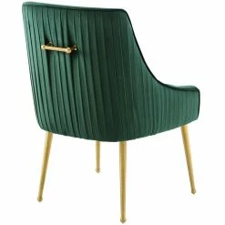 Buy ✨ Modway Discern Pleated Back Upholstered Velvet Dining Chair In Green 🎁 -Cheap Office Chairs Store 1995416 12 L