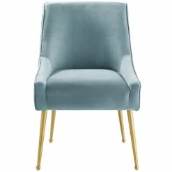 Coupon 🎁 Modway Discern Pleated Back Upholstered Velvet Dining Chair In Light Blue 🥰 -Cheap Office Chairs Store 1995418 13 L