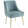 Coupon 🎁 Modway Discern Pleated Back Upholstered Velvet Dining Chair In Light Blue 🥰 -Cheap Office Chairs Store 1995418 L