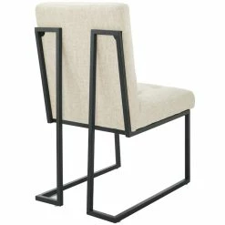 Brand new 🔥 Modway Privy Upholstered Dining Chair In Black And Beige 💯 -Cheap Office Chairs Store 1995595 12 L
