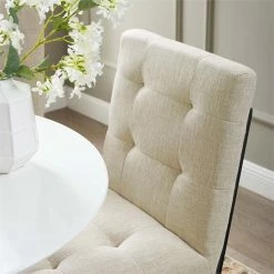 Brand new 🔥 Modway Privy Upholstered Dining Chair In Black And Beige 💯 -Cheap Office Chairs Store 1995595 16 L