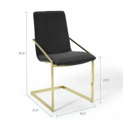 Cheap ❤️ Modway Pitch Velvet Dining Armchair In Gold And Black 🧨 -Cheap Office Chairs Store 1995998 11 L