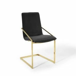 Cheap ❤️ Modway Pitch Velvet Dining Armchair In Gold And Black 🧨