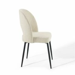 Coupon 😀 Modway Rouse Upholstered Dining Side Chair In Black And Beige ❤️ -Cheap Office Chairs Store 1996013 12 L