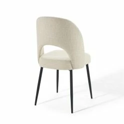 Coupon 😀 Modway Rouse Upholstered Dining Side Chair In Black And Beige ❤️ -Cheap Office Chairs Store 1996013 13 L