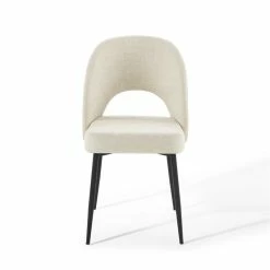 Coupon 😀 Modway Rouse Upholstered Dining Side Chair In Black And Beige ❤️ -Cheap Office Chairs Store 1996013 14 L