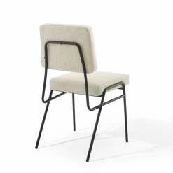 Deals 💯 Modway Craft Upholstered Dining Side Chair In Black And Beige 🎁 -Cheap Office Chairs Store 1996028 13 L