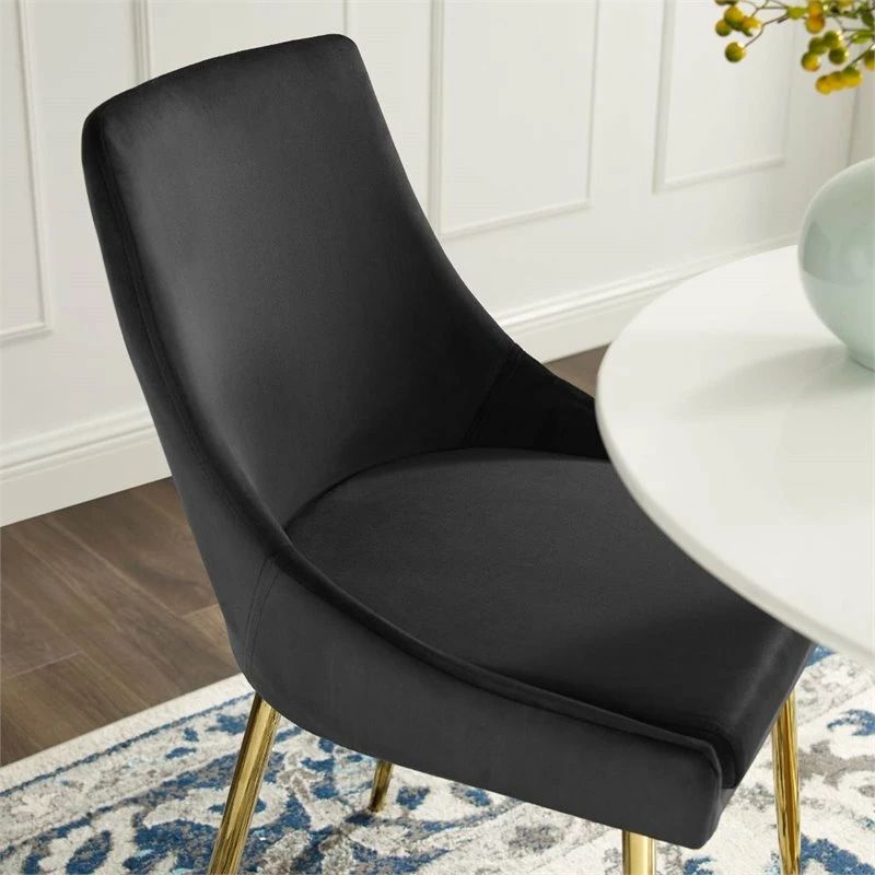 Best deal 🎁 Modway Viscount Velvet Dining Chairs In Gold And Black (Set Of 2) 👏 11 Best deal 🎁 Modway Viscount Velvet Dining Chairs In Gold And Black (Set Of 2) 👏 - Image 9