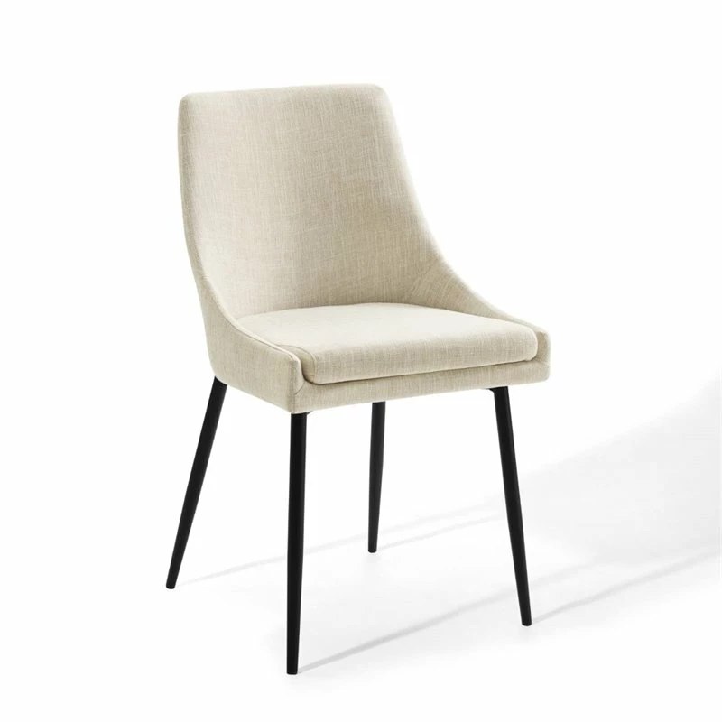 Best Pirce ✨ Modway Viscount Upholstered Dining Chairs In Black And Beige (Set Of 2) 🌟 5 Best Pirce ✨ Modway Viscount Upholstered Dining Chairs In Black And Beige (Set Of 2) 🌟 - Image 3