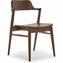 Deals 🥰 Adore Decor Madison Wooden Dining Chair Brown 😉 -Cheap Office Chairs Store 1997748 9 L