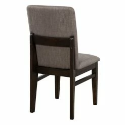 Hot Sale 👏 Alpine Furniture Olejo Set Of 2 Wood Dining Side Chairs In Chocolate Brown ✔️ -Cheap Office Chairs Store 2001145 2 L