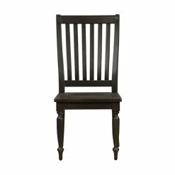 New 🔔 Liberty Furniture Harvest Home Black Slat Back Side Chair (RTA)-Set Of 2 👍 -Cheap Office Chairs Store 2002862 4 L