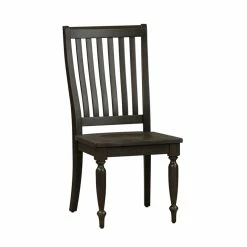 New 🔔 Liberty Furniture Harvest Home Black Slat Back Side Chair (RTA)-Set Of 2 👍 -Cheap Office Chairs Store 2002862 5 L