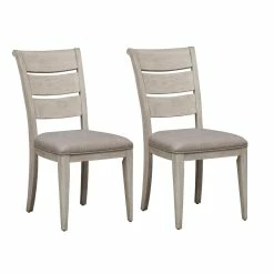 Best Pirce ๐งจ Liberty Furniture Farmhouse Reimagined White Ladder Back Uph Side Chair (RTA)-Set Of 2 ๐