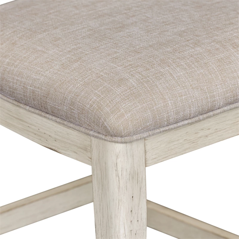 Best Pirce ๐ฅ Liberty Furniture Farmhouse Reimagined White Ladder Back Uph Counter Chair (RTA)-Set Of 2 ๐ 4 Best Pirce ๐ฅ Liberty Furniture Farmhouse Reimagined White Ladder Back Uph Counter Chair (RTA)-Set Of 2 ๐ - Image 2