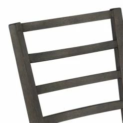 Budget 🥰 Liberty Furniture Modern Farmhouse Dark Gray Ladder Back Side Chair (RTA)-Set Of 2 ✔️ -Cheap Office Chairs Store 2004300 3 L