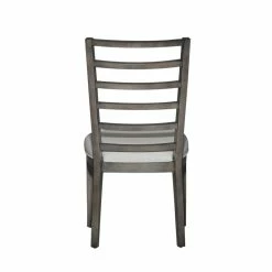 Budget 🥰 Liberty Furniture Modern Farmhouse Dark Gray Ladder Back Side Chair (RTA)-Set Of 2 ✔️ -Cheap Office Chairs Store 2004300 4 L