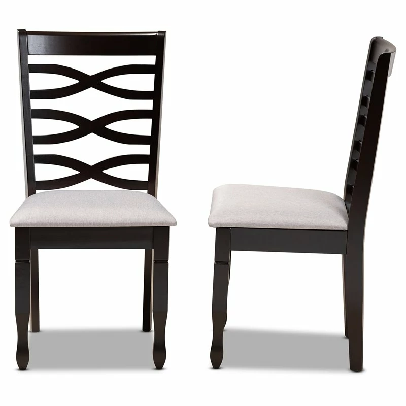 Best deal ๐ Baxton Studio Lanier Gray Fabric Espresso Finished Wood 2-Piece Dining Chair Set ๐ฏ 5 Best deal ๐ Baxton Studio Lanier Gray Fabric Espresso Finished Wood 2-Piece Dining Chair Set ๐ฏ - Image 3