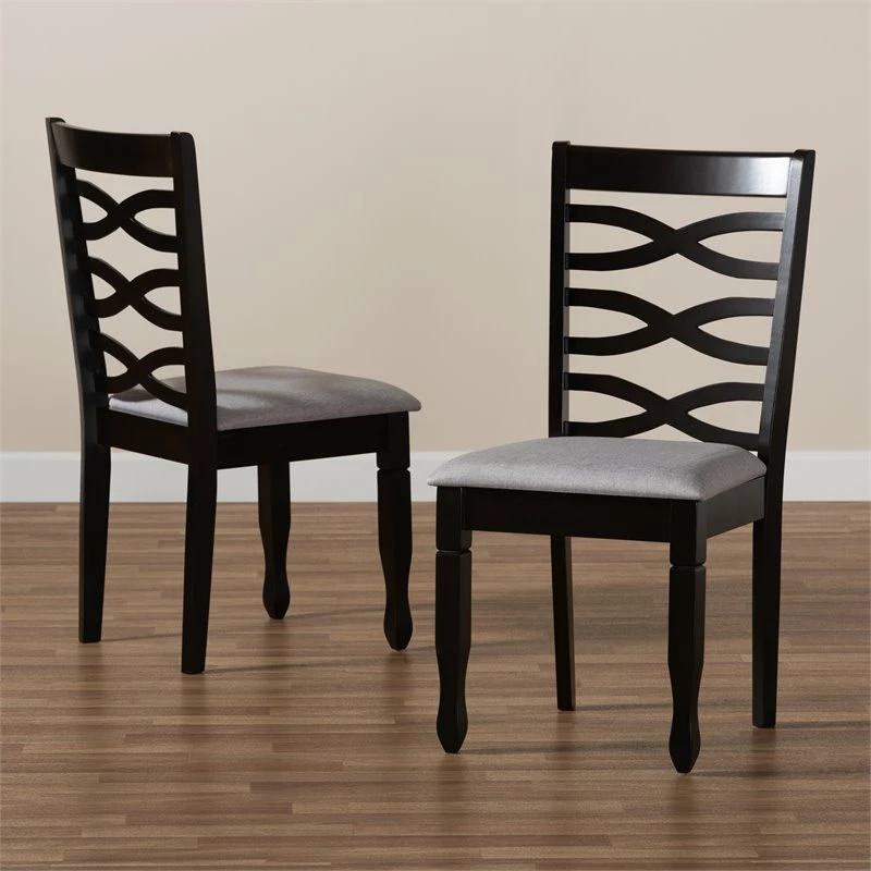 Best deal ๐ Baxton Studio Lanier Gray Fabric Espresso Finished Wood 2-Piece Dining Chair Set ๐ฏ 9 Best deal ๐ Baxton Studio Lanier Gray Fabric Espresso Finished Wood 2-Piece Dining Chair Set ๐ฏ - Image 7