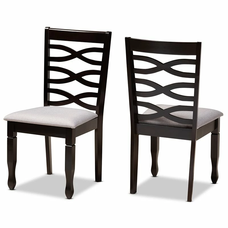 Best deal ๐ Baxton Studio Lanier Gray Fabric Espresso Finished Wood 2-Piece Dining Chair Set ๐ฏ 3 Best deal ๐ Baxton Studio Lanier Gray Fabric Espresso Finished Wood 2-Piece Dining Chair Set ๐ฏ