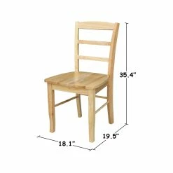 Best reviews of 🤩 International Concepts Madrid Ladderback Dining Chair In Natural (Set Of 2) ❤️ -Cheap Office Chairs Store 200716 10 L
