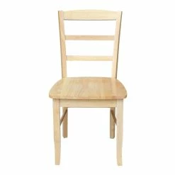 Best reviews of 🤩 International Concepts Madrid Ladderback Dining Chair In Natural (Set Of 2) ❤️ -Cheap Office Chairs Store 200716 2 L