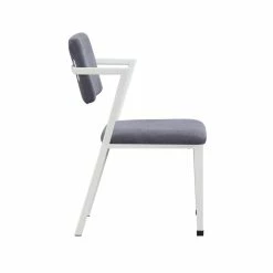 Hot Sale 👍 Bowery Hill Upholstered Dining Arm Chair In Gray And White (Set Of 2) 👏 9 Hot Sale 👍 Bowery Hill Upholstered Dining Arm Chair In Gray And White (Set Of 2) 👏 -Cheap Office Chairs Store 2009242 2 L